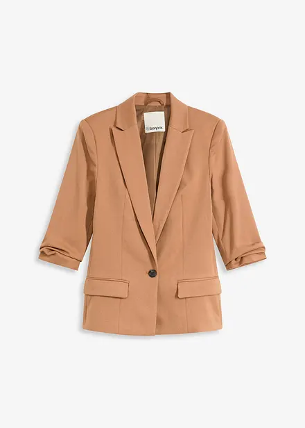 Blazer con maniche drappeggiate