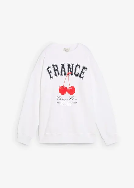 Felpa oversize in puro cotone biologico