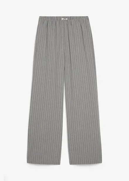 Pantaloni in tessuto fluente con elastico in vita