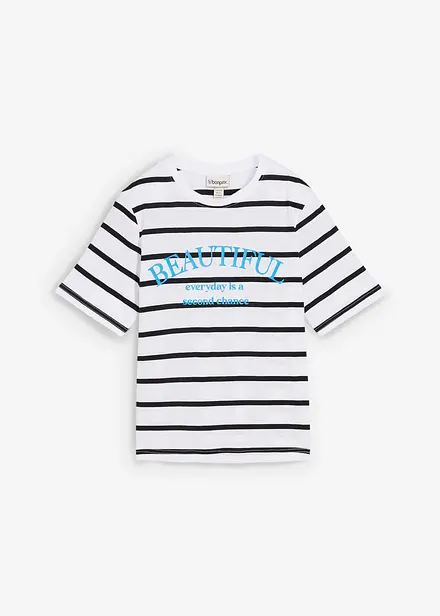 T-shirt in puro cotone a righe