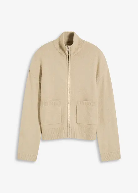 Cardigan con cerniera