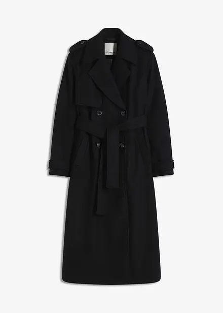 Trench effetto lana