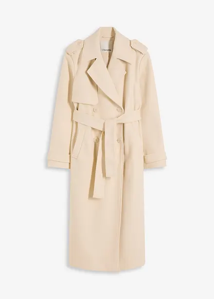 Trench effetto lana