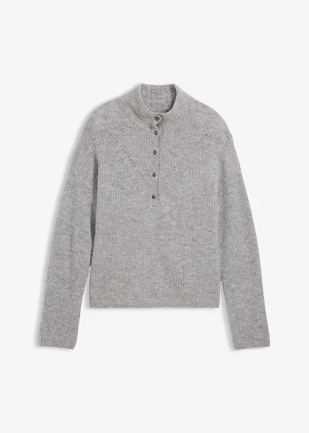 Maglione oversize con lana di alpaca