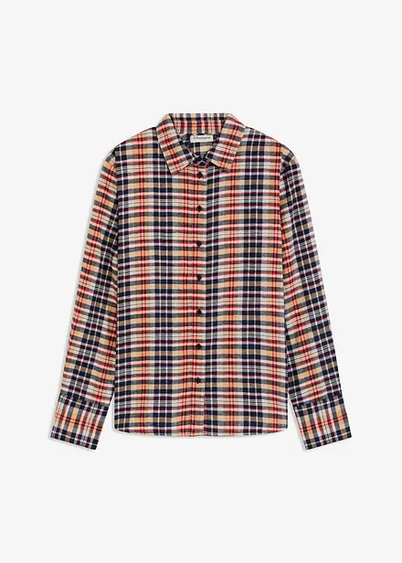 Camicia di flanella in puro cotone