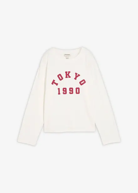 Maglia a maniche lunghe in puro cotone