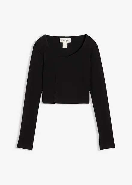 Maglia corta a costine
