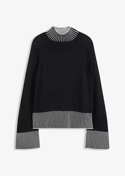 Maglione con collo dritto
