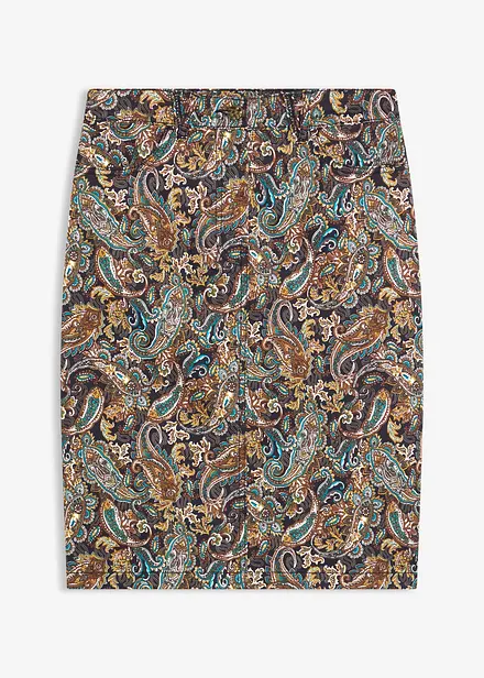Gonna in misto cotone elasticizzato