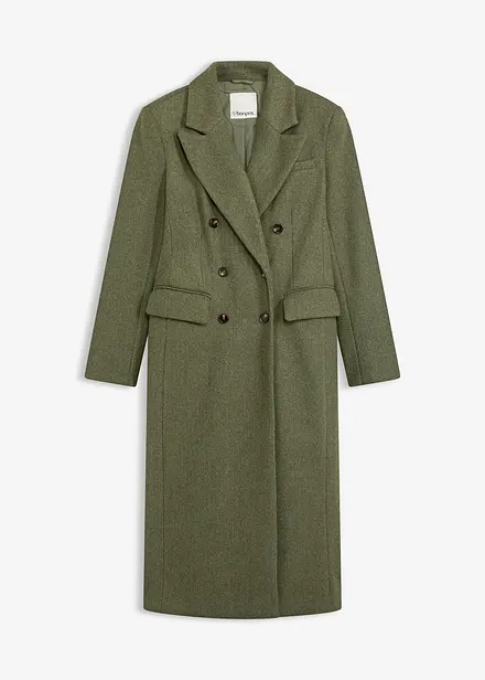 Cappotto taglio blazer con viscosa