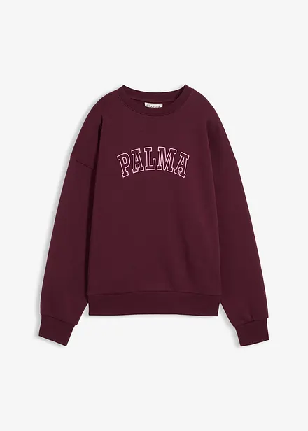 Felpa oversize in misto cotone