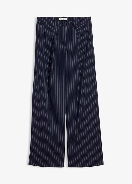 Pantaloni con pinces in misto viscosa