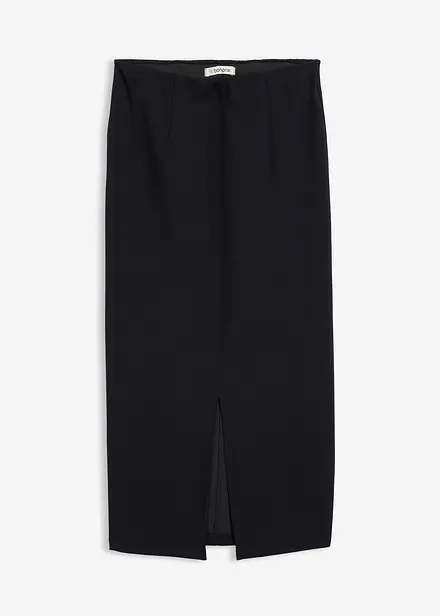 Gonna midi effetto neoprene