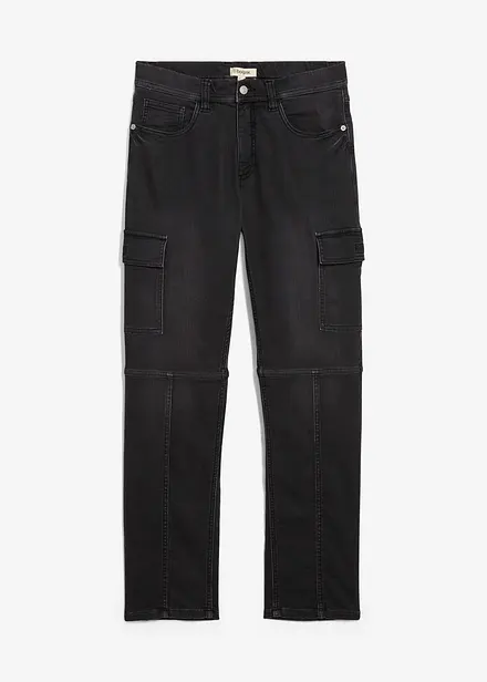Jeans jogger cargo con girovita comodo regular fit, straight