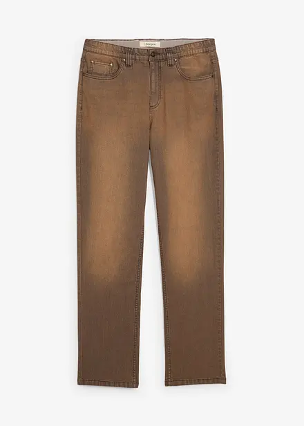 Jeans elasticizzati leggeri con girovita comodo e lavaggio vintage, classic fit