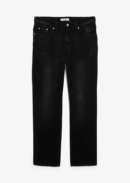 Jeans in puro cotone con girovita comodo, regular fit