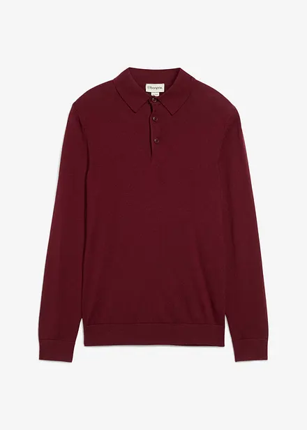 Maglione in filato fine con pregiata lana merino, slim fit