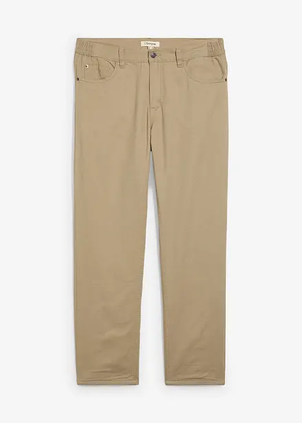 Pantaloni termici con cinta comoda relaxed fit, straight