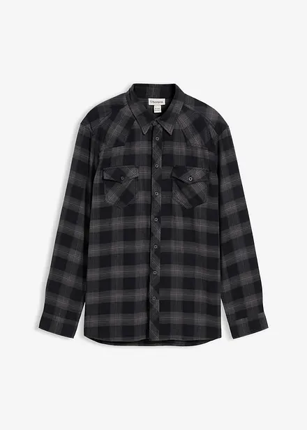 Camicia in flanella di puro cotone