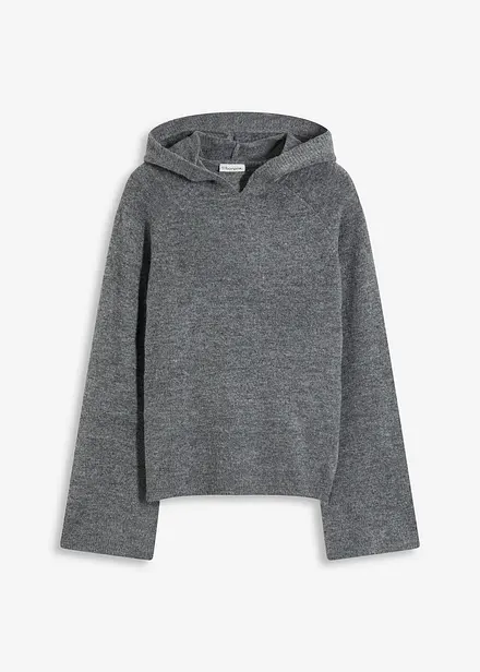 Felpa con cappuccio in maglia