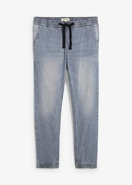 Jeans elasticizzati con elastico in vita regular fit, tapered
