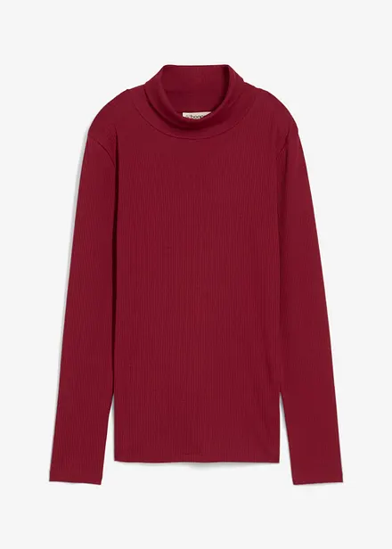 Maglia a collo alto in puro cotone