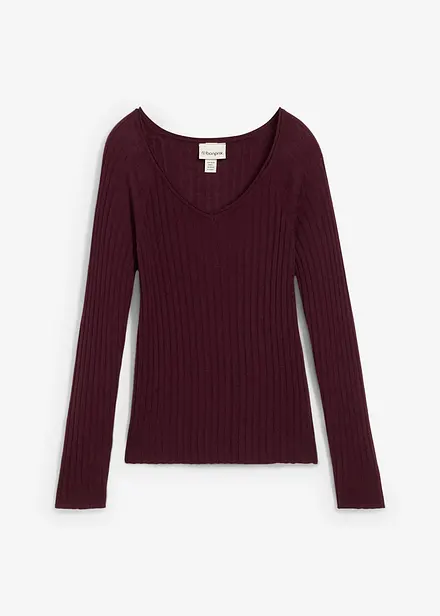 Maglione in filato fine di lana merino