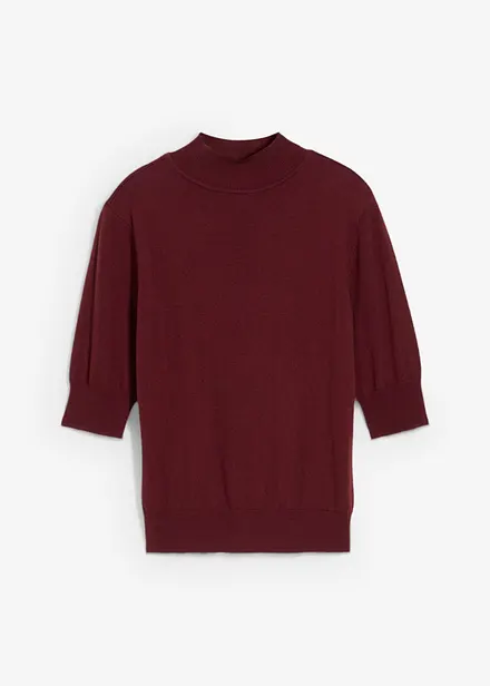 Maglione a collo alto in morbido misto lana