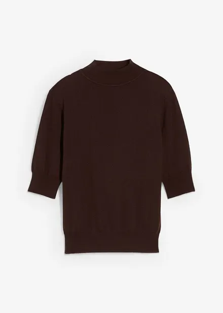 Maglione a collo alto in morbido misto lana