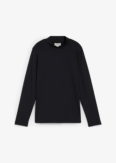 Maglia a maniche lunghe con collo dritto