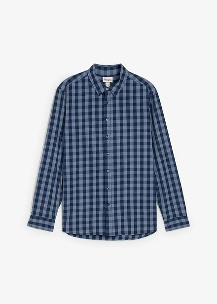 Camicia a maniche lunghe in puro cotone biologico