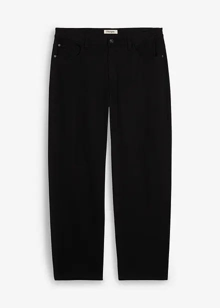 Pantaloni in twill con fascia comoda in vita, straight