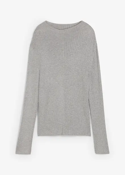Maglia a costine in misto viscosa