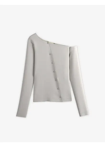 Maglia a costine a maniche lunghe