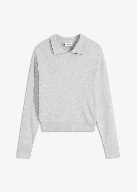 Maglione in filato fine misto viscosa