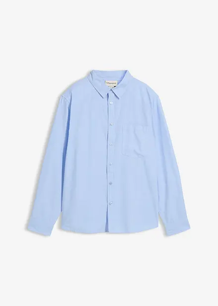 Camicia Oxford a maniche lunghe in puro cotone biologico