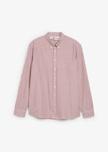 Camicia a maniche lunghe in puro cotone, regular fit