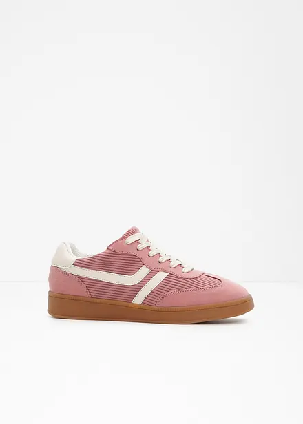 Sneaker con dettagli in velluto