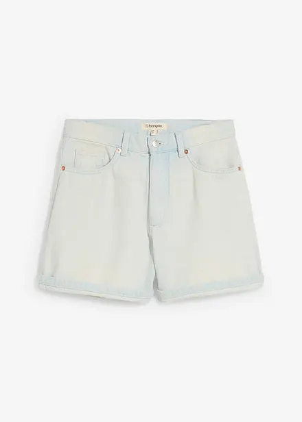 Shorts di jeans, vita alta