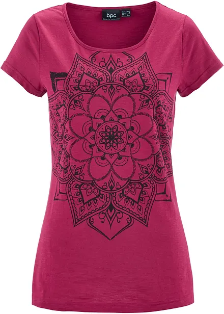 T-shirt in filato fiammato