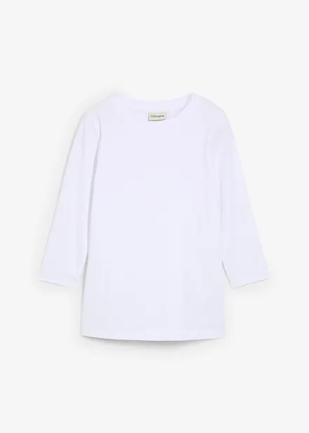Maglia con maniche a 3/4 e puro cotone biologico
