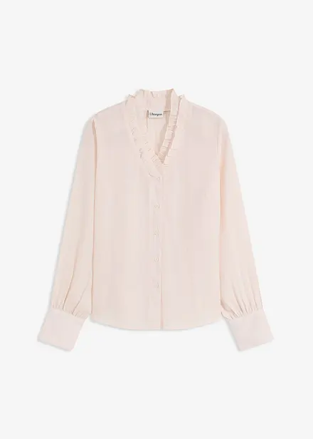 Camicetta di chiffon con ruches