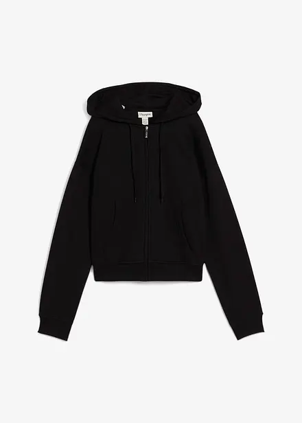 Felpa con zip in morbida spugna