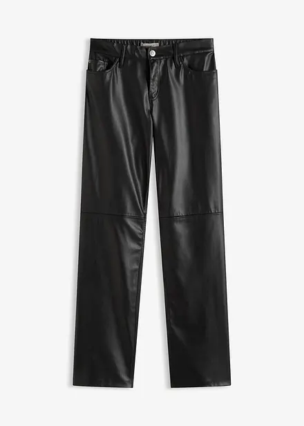 Pantaloni in similpelle con cinta comoda