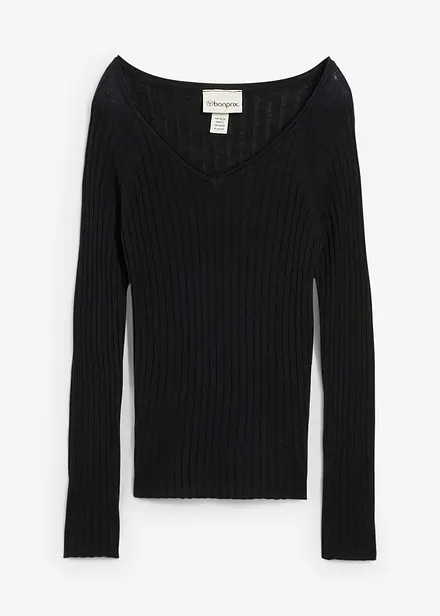 Maglione in filato fine di lana merino