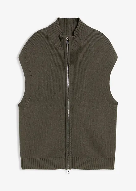 Gilet in maglia di misto cotone