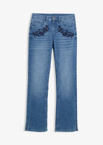 Jeans bootcut, vita media