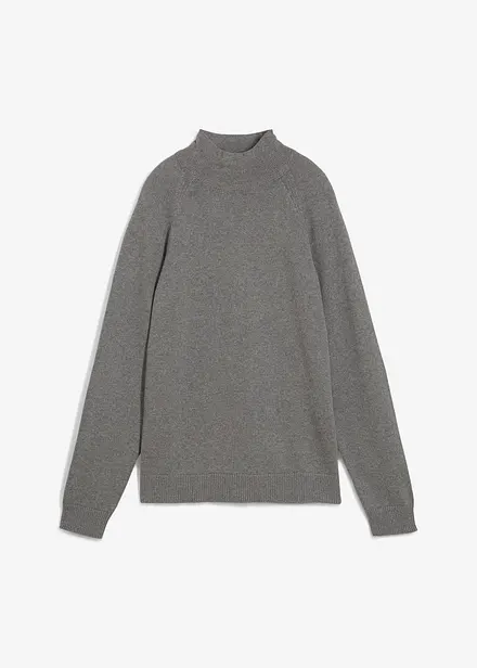 Maglione a collo alto in puro cotone