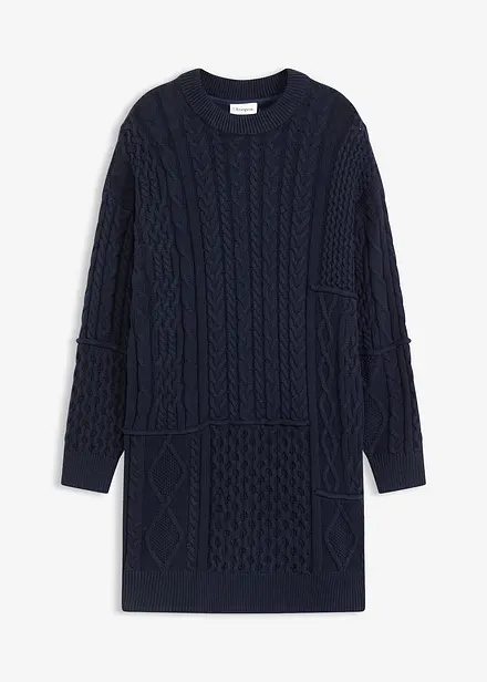 Abito in maglia a trecce