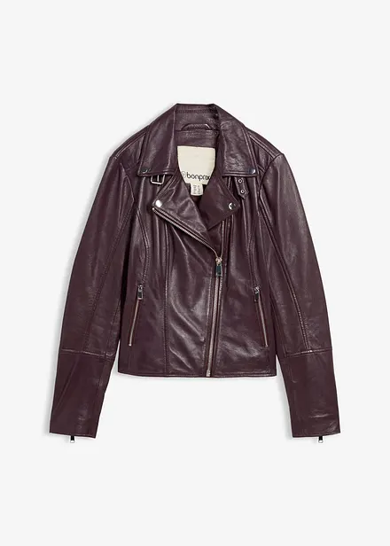 Giacca biker in nappa